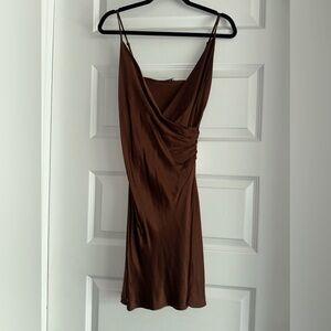 Zara spaghetti strap mini flare dress